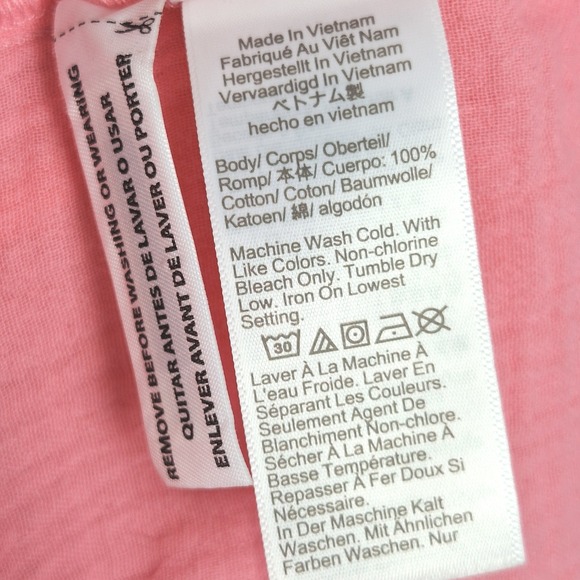 J Crew Dress 14 Pink Midi Pockets Belted Gauze Tiered Cottage Boho Beach Prairie - Picture 6 of 9